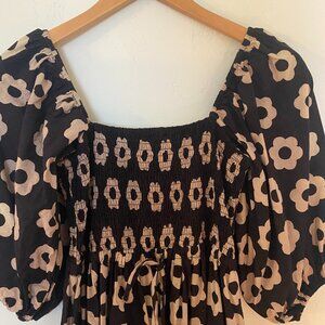 CHRISTY DAWN KATRINA DRESS BLOCK PRINT SIZE S